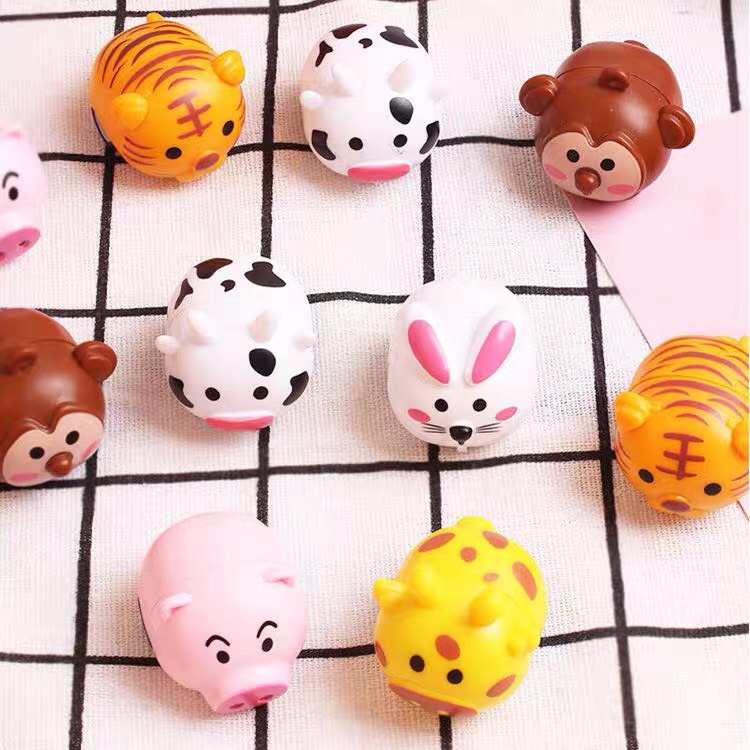 Đồ Chơi Trẻ Em Xe Chạy Cót Mini Hình Thú Ngộ Nghĩnh-6 Mẫu Các Con Thú Quen Thuộc Cho Bé Khám Phá Thế Giới Sóc_Toystore