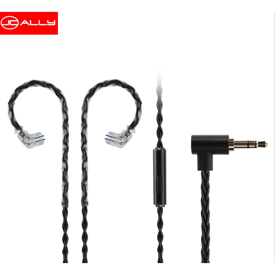 Dây Cáp Nâng Cấp Tai Nghe JC08S 8 Core 2Pin MMCX Kèm Mic Cho KZ EDX ZSN PRO X ZSTX ZS10 TRN MT1