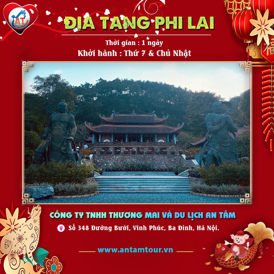 Toàn Quốc [ E-Voucher ] Tour Chùa Tam Chúc - Địa Tạng Phi Lại - Chùa Tiên - Chùa Bầu