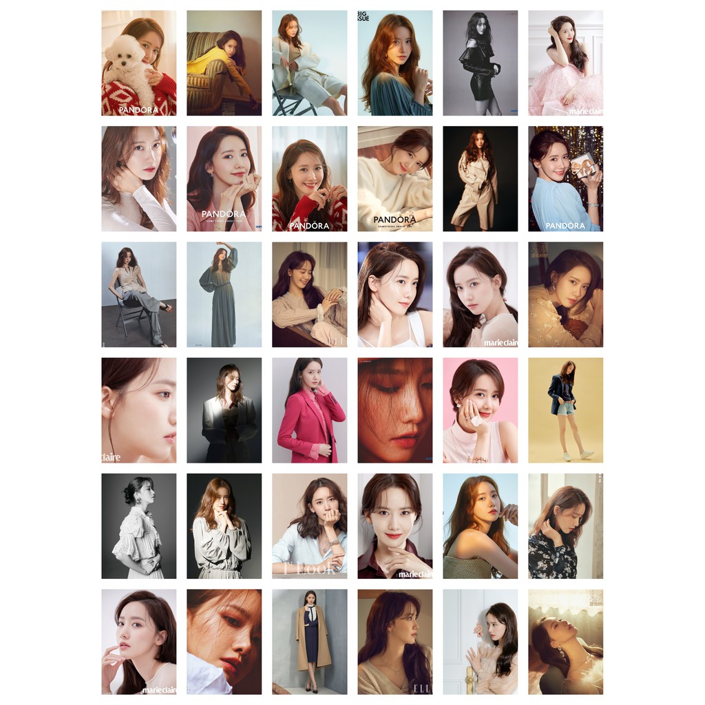 Lomo card 108 ảnh YOONA - Magazine CF 2020