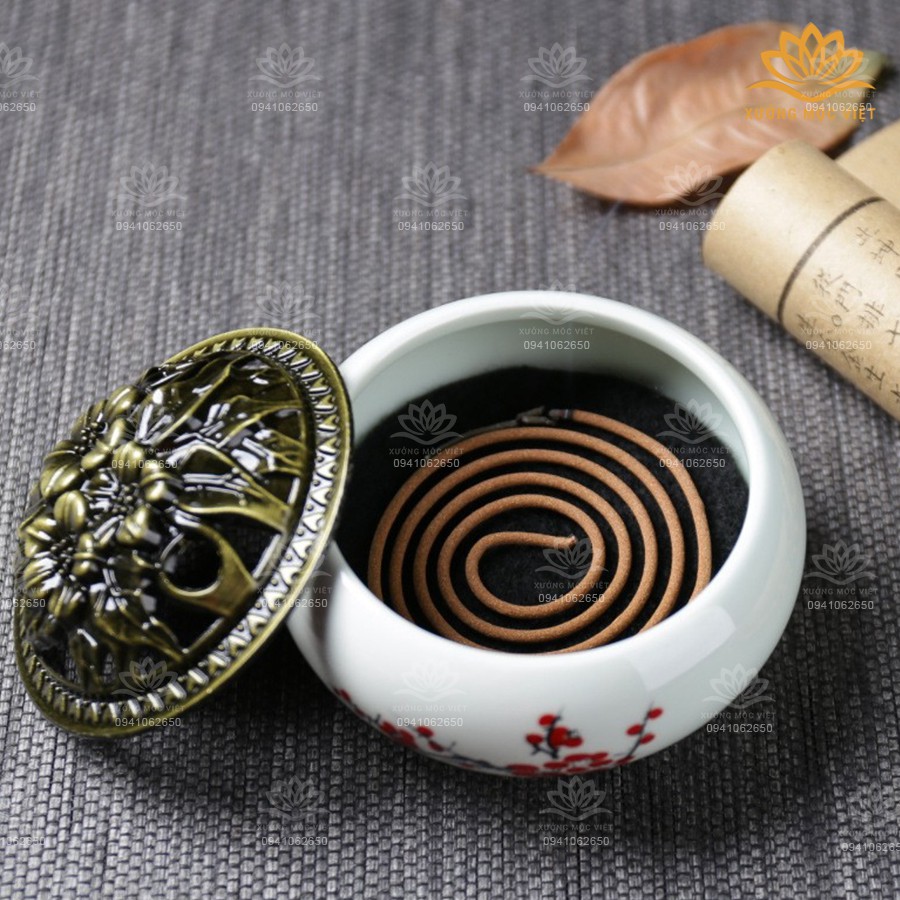 Lư Sứ Xông Trầm Hương Cao Cấp - Xông Nhang Trầm Hương Tự Nhiên | BigBuy360 - bigbuy360.vn