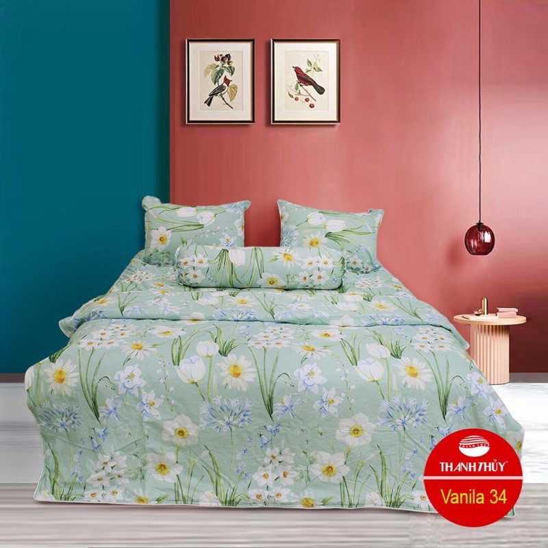 Mền + Bộ Drap hộp - size 1,6m  - M34