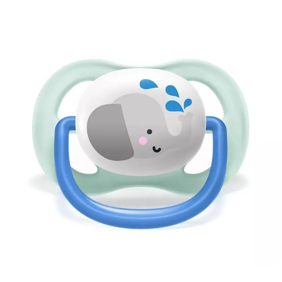 Ty ngậm Philips Avent ultra air (SCF080/05) hình thú, 0-6M, vỉ đôi