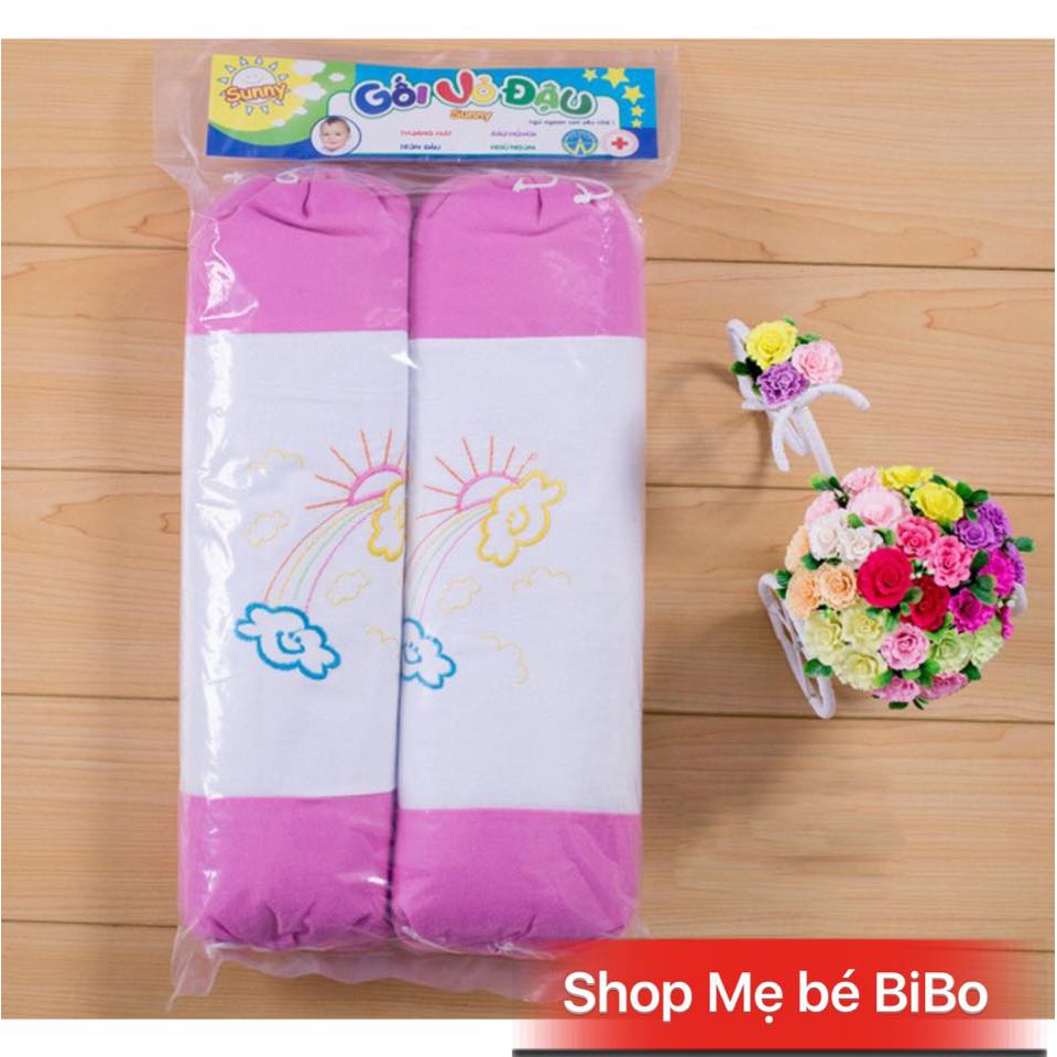 GỐI ÔM VỎ ĐẬU CHO BÉ ( 17x 45 CM )