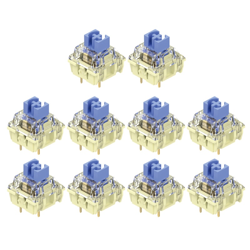 Công Tắc Bàn Phím TTC Trục Bột Vàng Bạc Mặt Trăng Trắng Vàng Đỏ Trong Suốt Cho Anh Em Sil