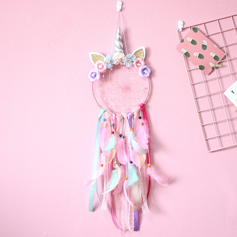 Dreamcatcher Hình Kỳ Lân Sáng Tạo Làm Quà Tặng Valentine Cho Bé