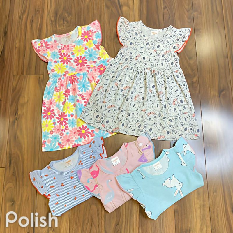 Váy Cotton Cánh Tiên Xuất Dư Hoạ Tiết Xinh Xắn 5-15kg