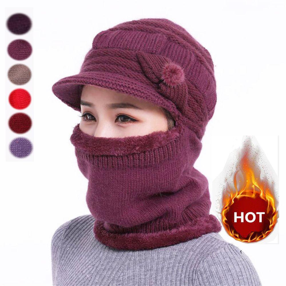 Mũ Trùm Đầu Kiêm Khăn Choàng Cổ Giữ Ấm Tai Thời Trang Mùa