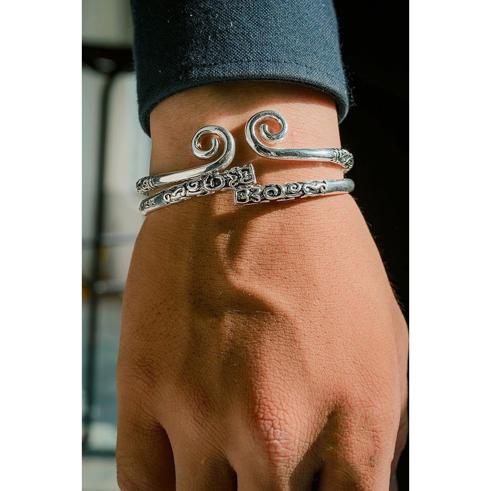 Lắc tay bạc Combo 1 Vòng Kim Cô- 1 Nhẫn kim cô WuKonG - Unisex | BigBuy360 - bigbuy360.vn