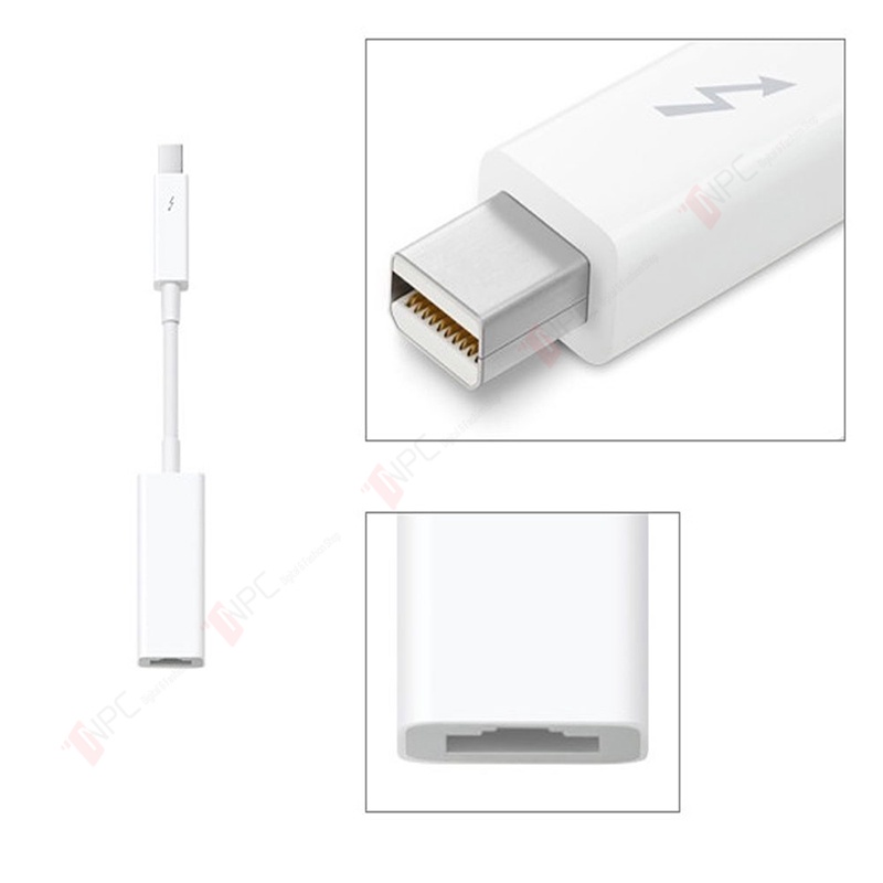 [Thunderbolt to Gigabit Ethernet MD463 ] Cáp chuyển đổi từ cổng Thunderbolt ra cổng mạng Lan RJ45 hỗ trợ 10/100/1000Mbps