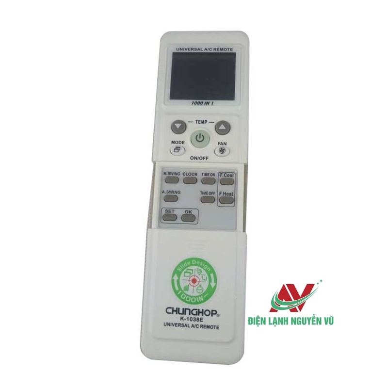 Điều khiển  máy lạnh đa năng Chunghop K - 1038E