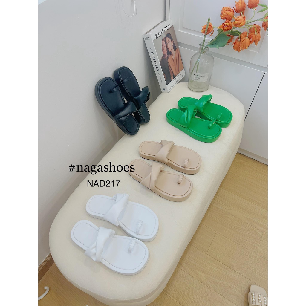 DÉP NAGASHOES XỎ NGÓN QUAI XOẮN 2P NAD217