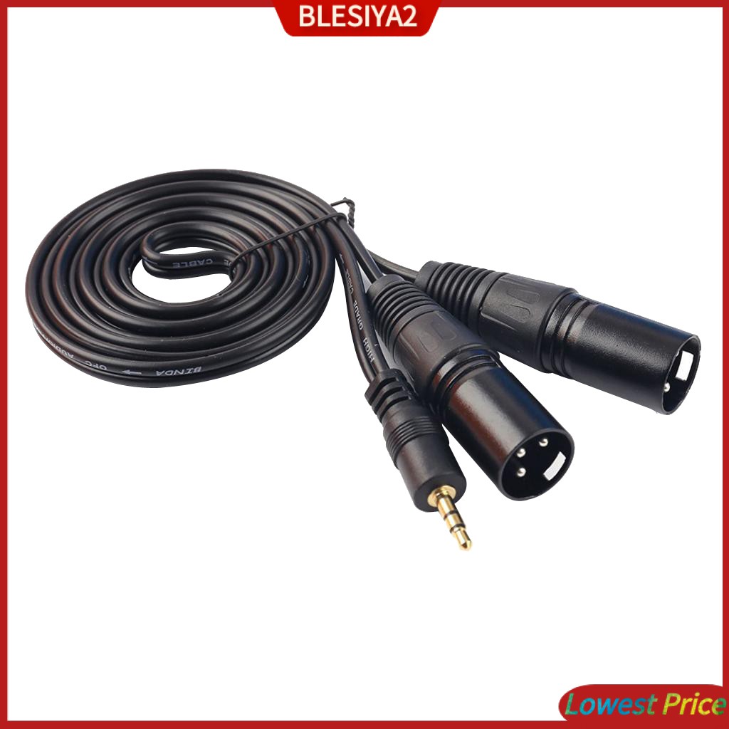 Cáp Chia Âm Thanh 3.5 mm 1 / 8 &quot;Sang XLR Kép Chuyên Dụng