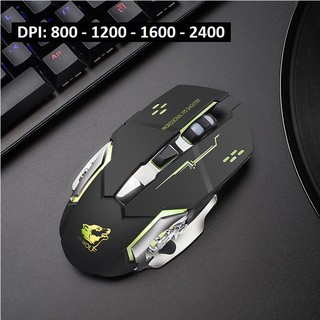 Chuột Chuyên Chơi Game không dây Free Wolf X8 - Đèn Led 7 màu