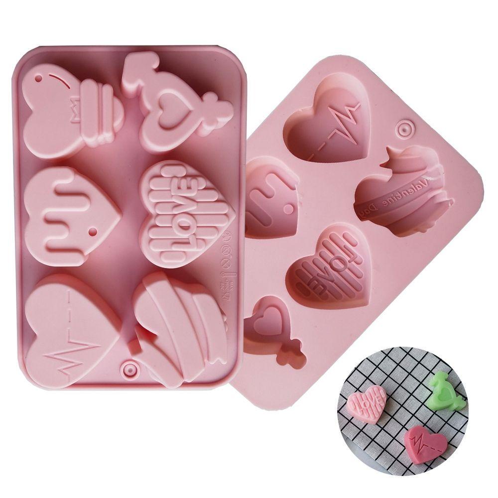 Khuôn Silicone Làm Nến / Sô Cô La / Bánh Kẹo / Quà Valentine