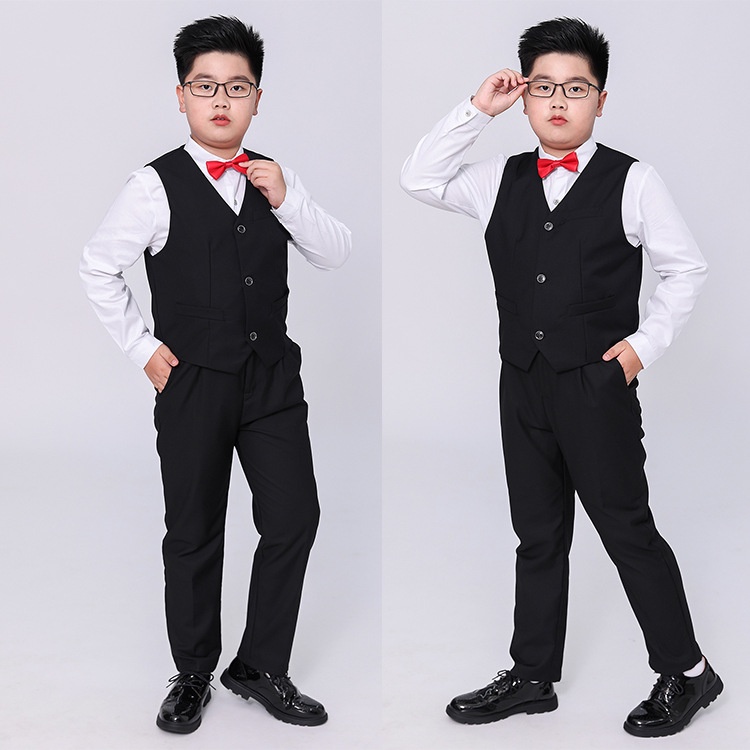 Bộ ghile bé trai cao cấp dành cho trẻ em béo TQB073 TQB074 TQB093 TQB097 tặng nơ