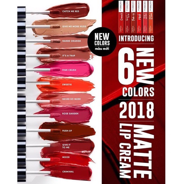 Son kem LỲ TY COSMETICS PHIÊN BẢN 2019