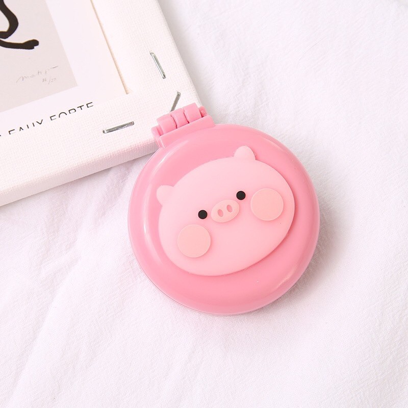 GƯƠNG KÈM LƯỢC MINI KUTE GẤP GỌN, GƯƠNG HÌNH NGỘ NGHĨNH BỎ TÚI TIỆN DỤNG