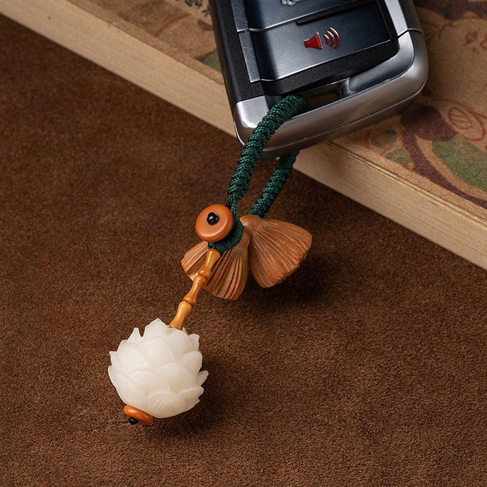 [COD] Mặt Dây Chuyền / Móc Khóa / Túi Xách Hình Hoa Sen Phật Giáo Làm Quà Tặng Cho Bạn Nữ