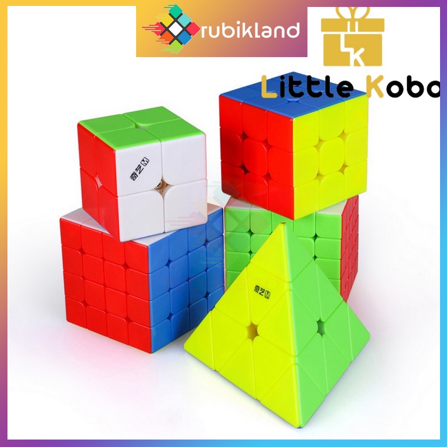 Rubik 2x2 Nam Châm QiYi MS Magnetic Stickerless Rubic 2 Tầng Đồ Chơi Trí Tuệ Trẻ Em