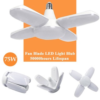 Đèn led cánh quạt đa góc chiều siêu sáng đèn led siêu sáng 75w hình 4 cánh quạt - đui e27