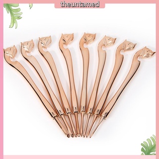 Set 8 kim móc len hình cáo vàng