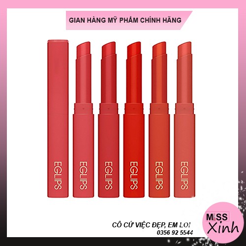 [Chính hãng] Son Thỏi Lì Siêu Mịn Eglips Muse In Velvet Lipstick 1.8g