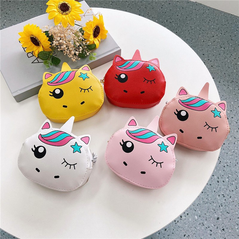 Túi Đeo Chéo Mini Họa Tiết Hoạt Hình Dễ Thương Cho Bé Gái