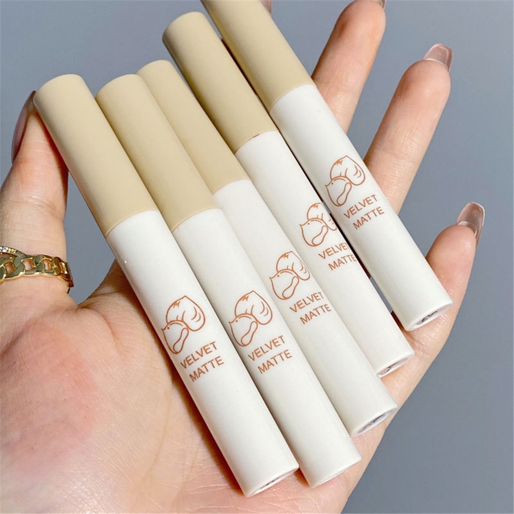 [Hàng mới về] Bộ 5 thỏi son môi Qipin HERORANGE mềm mịn như nhung lâu trôi họa tiết cún mèo