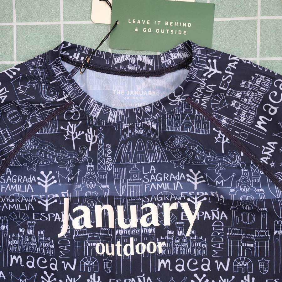 Áo bơi dài tay chống nắng TJO co giãn cực tốt, nhanh khô