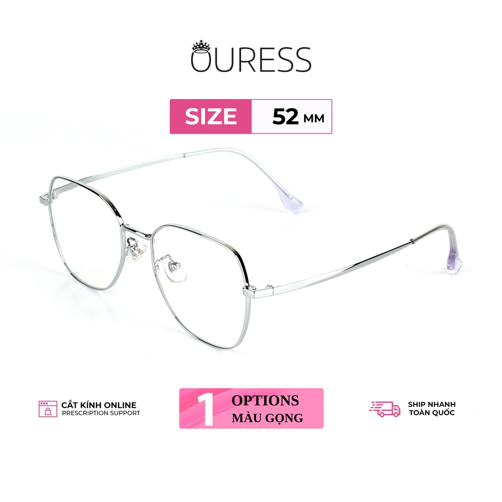 Gọng kính Vuông Titanium Ouress 88059B Bền Đẹp Dễ Thương Trendy