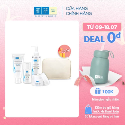Bộ dưỡng ẩm tối ưu Hada Labo Advanced Nourish – Phiên bản đặc biệt Shopee + TẶNG túi da đựng mỹ phẩm cao cấp Hada Labo | BigBuy360 - bigbuy360.vn