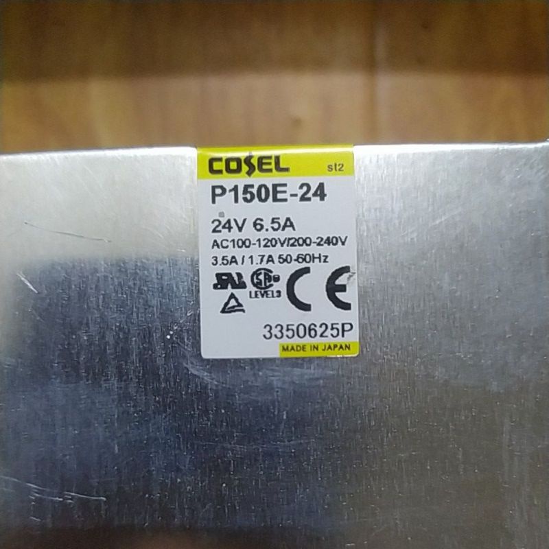 Nguồn 24V Cosel P150E-24 24V 6.5A. Hàng cũ tháo máy. Nguồn Nhật bản chất lượng cao.