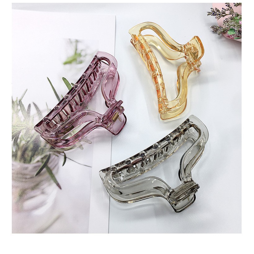 Kẹp tóc, cặp tóc hình cung trong suốt thời trang Hàn Quốc Gommiecorner