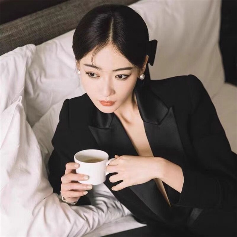 Kẹp tóc nơ ruy băng thanh lịch sang trọng
