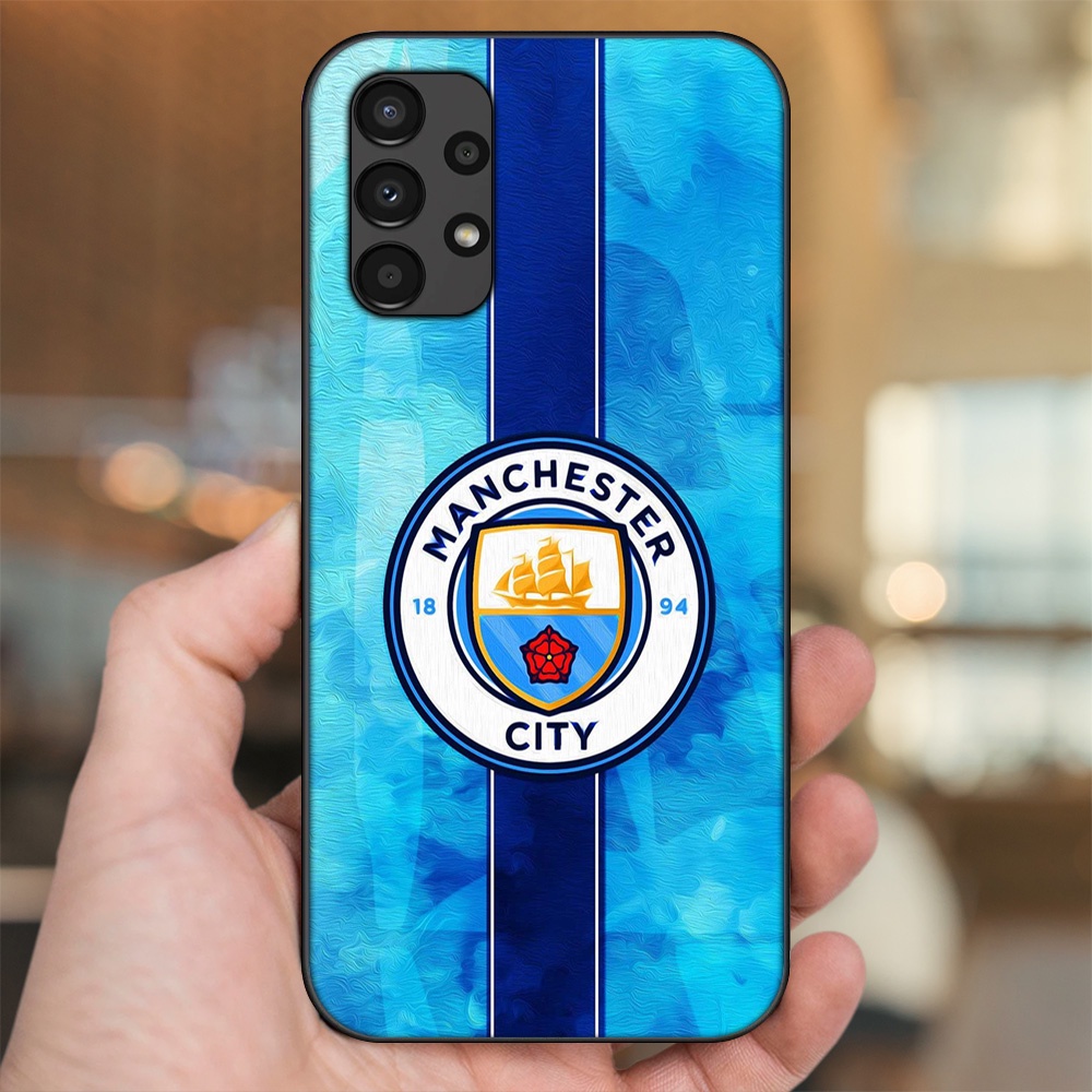 Ốp lưng Samsung A53, A72, A73 viền đen in hình Manchester City MC