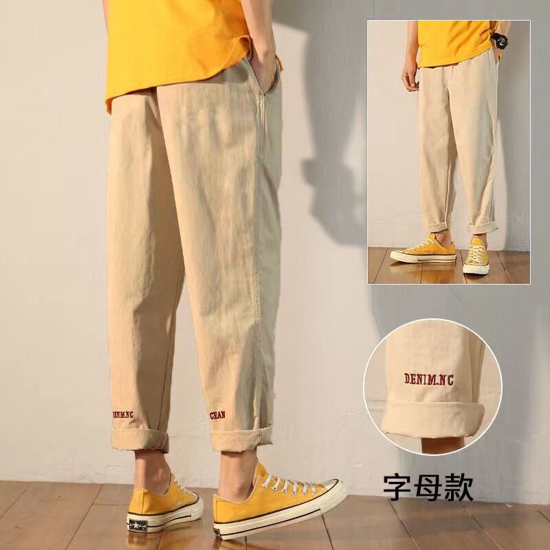 Quần ống rộng Phong Cách Hong Kong Thời Trang Cho Nam