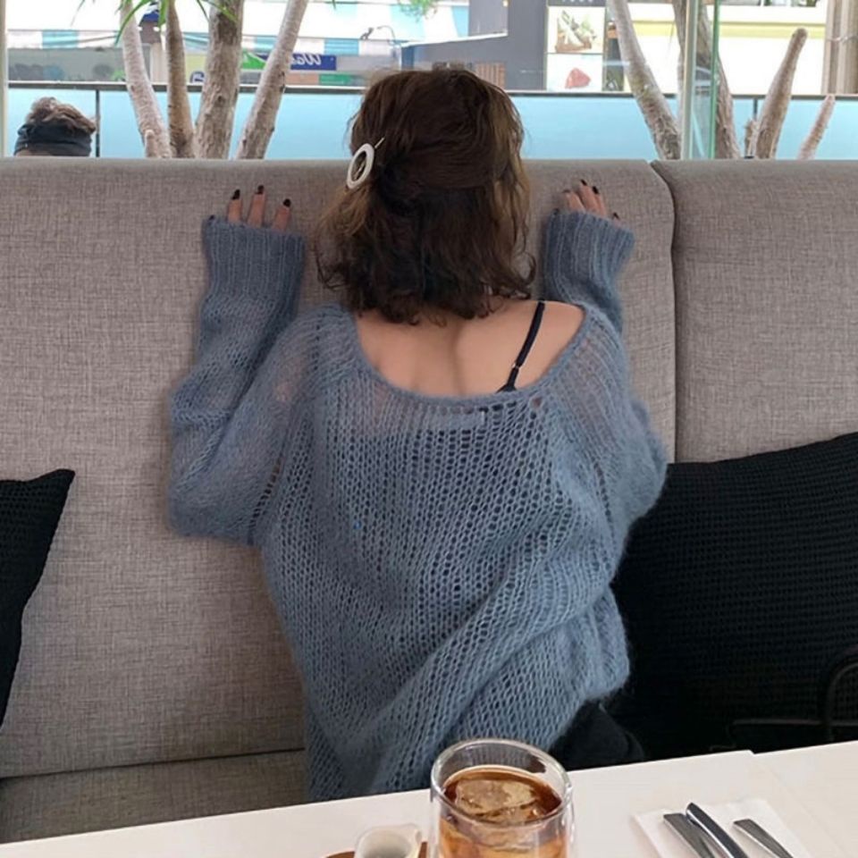 Áo Sweater Mềm Dáng Rộng Thời Trang Mùa Xuân Cho Nữ 2021