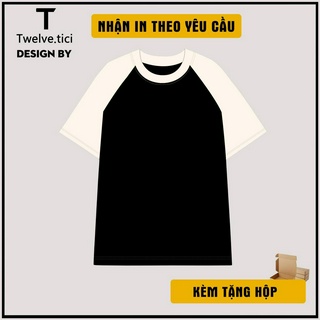 ÁO THUN RAGLAN TRƠN UNISEX  Twelve.tici Nam Nữ Tay Lỡ