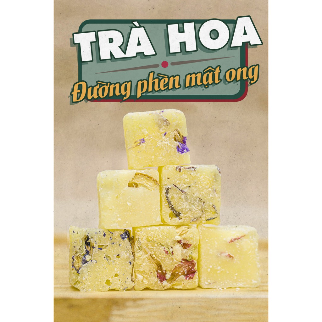 Viên Trà Hoa Thảo Mộc Trà Viên Nén Hoa Đường Phèn.