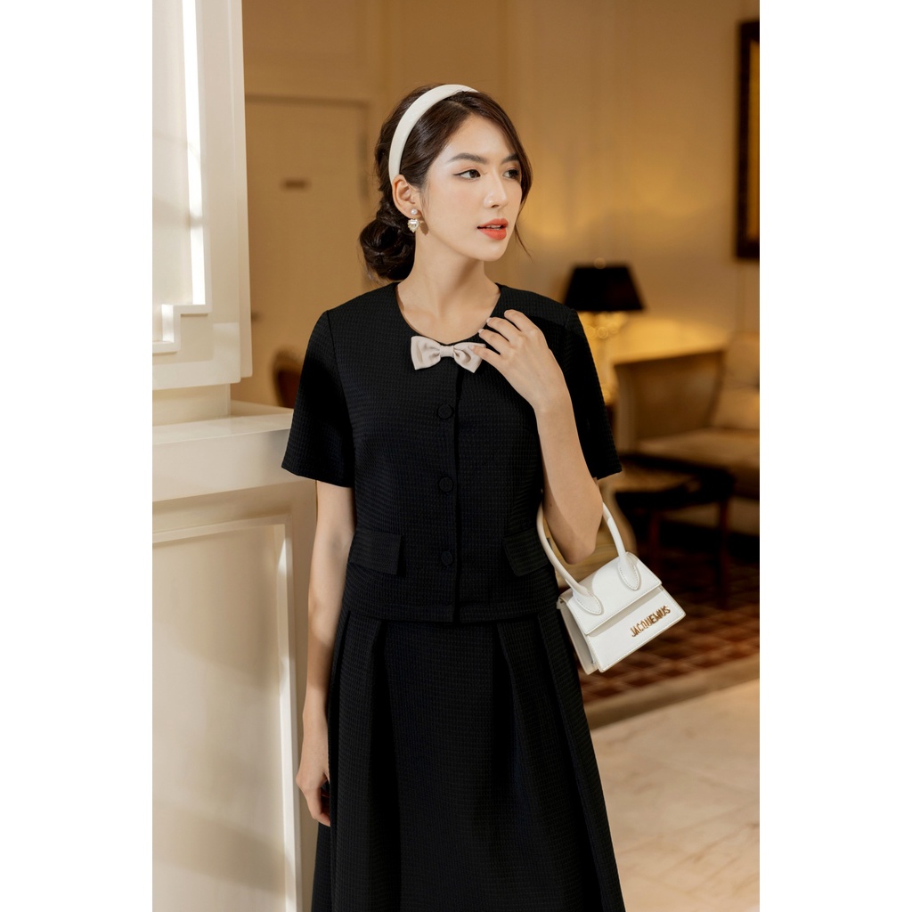 Chân váy xếp ly dáng A TIINSTORE CHD080