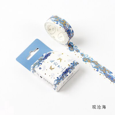 Băng Keo Giấy Foil Vàng Lấp Lánh Dùng Trang Trí Thủ Công Diy
