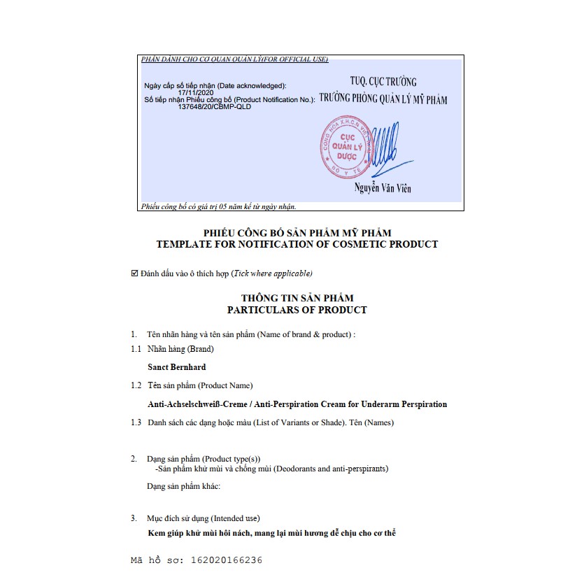 Kem khử mùi hôi nách dầu tràm trà Anti Perspiration Chính hãng Sanct Bernhard - CHLB Đức (25ml) | BigBuy360 - bigbuy360.vn