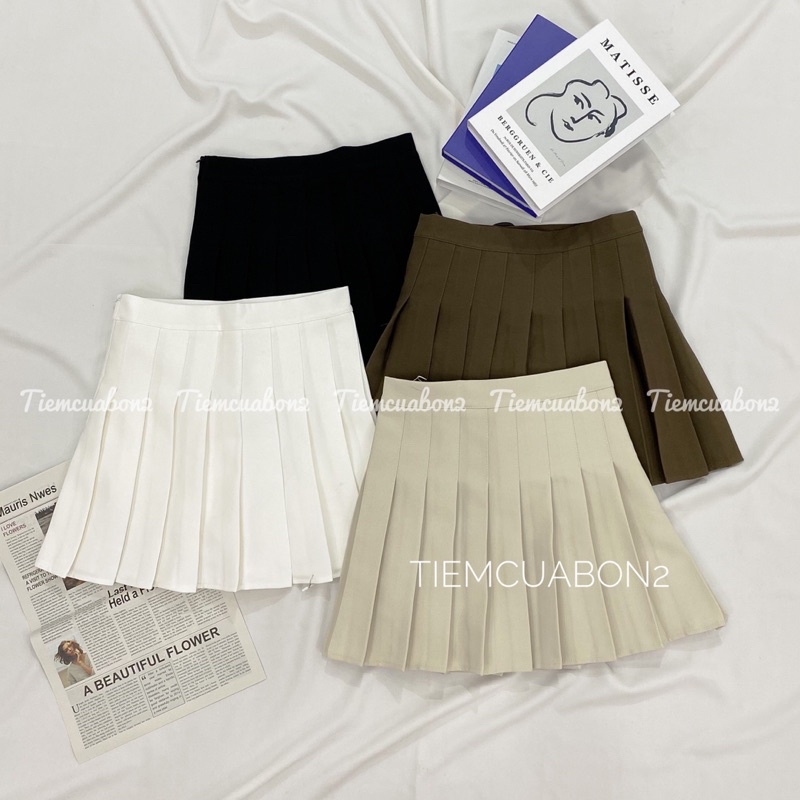Chân váy xếp ly,chân váy tenis thể thao có quần trong mix gì cũng xinh