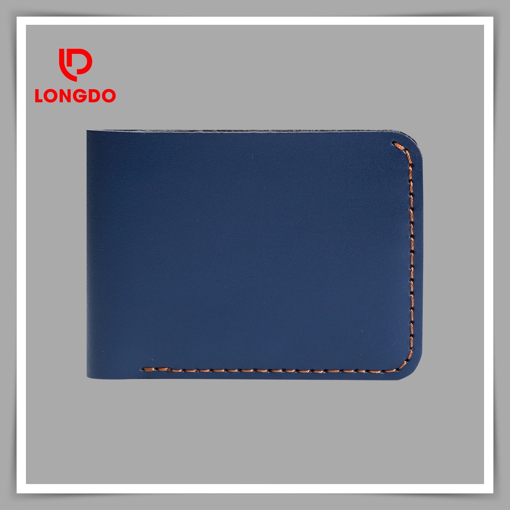 Ví da nam mini cao cấp da bò thật - Bảo hành 5 năm - Hàng chính hãng thương hiệu Longdo Leather - B03