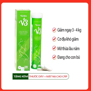 Viên sủi giảm cân vinslim v3 chính hãng hộp 20 viên - ảnh sản phẩm 3