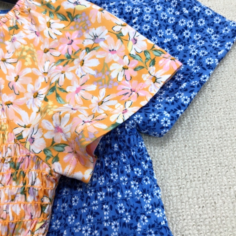 Váy bé gái HM 1-12 tuổi 🌈 Váy hoa jum thân cotton xuất dư 0522