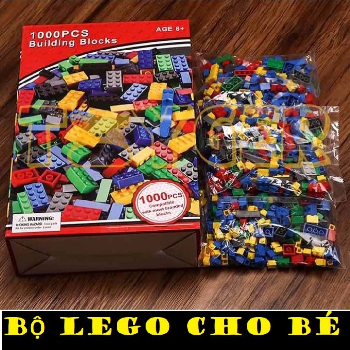 Bộ đồ chơi xếp hình 1000 chi tiết - Bộ lắp ghép LEGO Cho bé