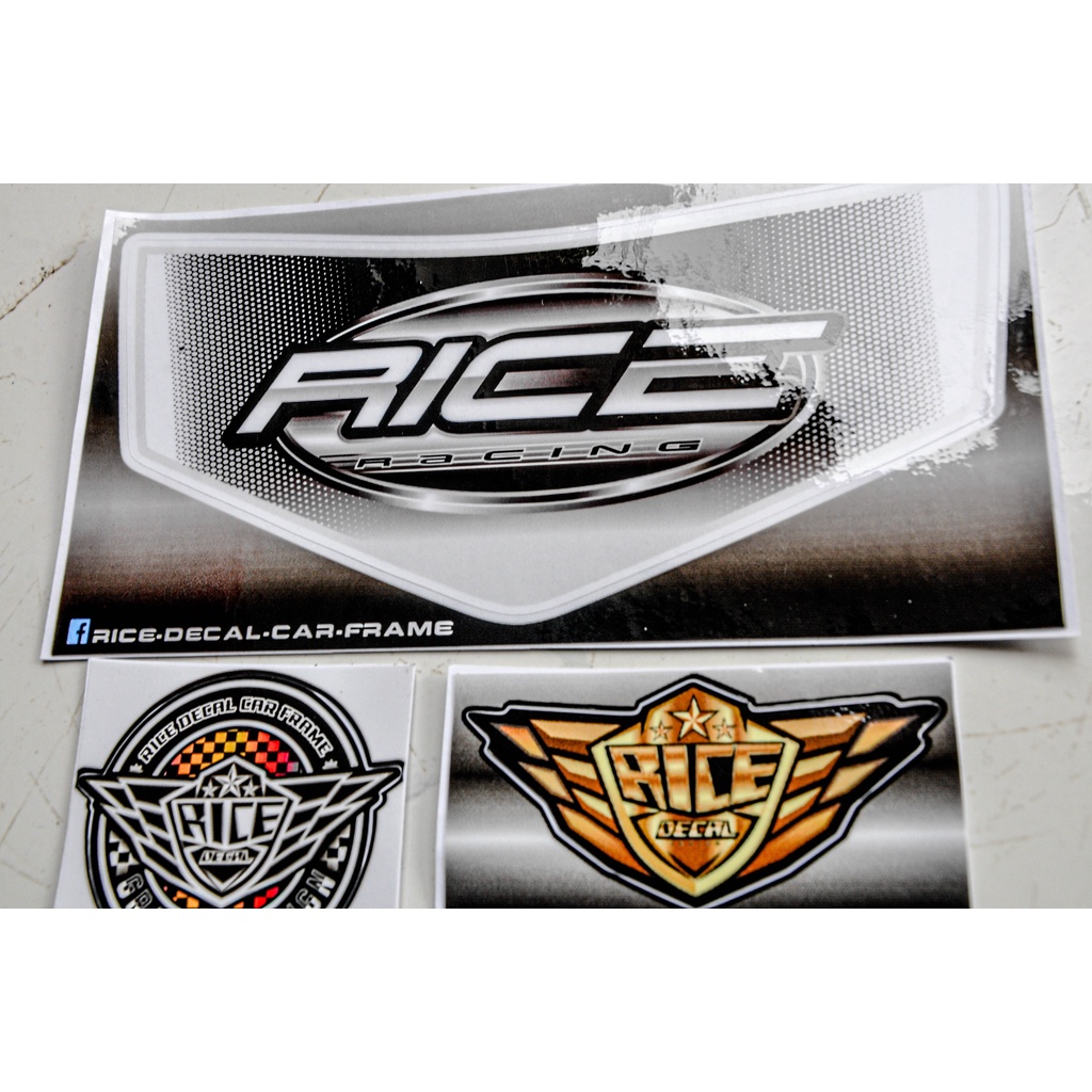 Tem Dán Hộp Đầu Sirius Rice decal Dành cho hộp đầu màu sơn Trắng Hoặc màu sơn bạc   )