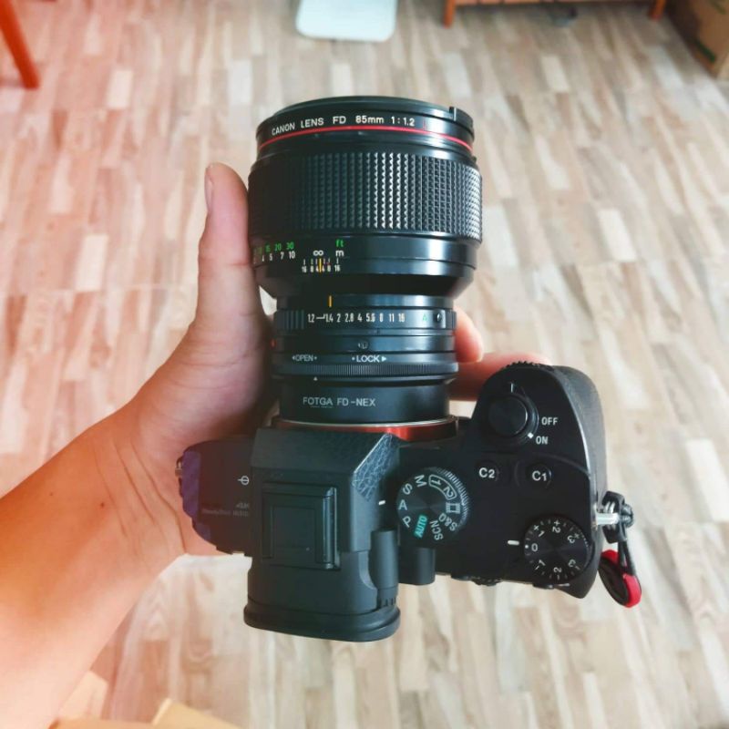 Lens Canon FD 85mm F1.2 , Ống kính Canon 85mm Khẩu độ F 1.2 , Lens MF